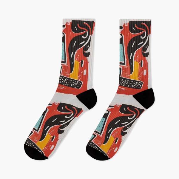 Item preview, Abstract Surreal Fusion- Bold Colors and Fragmented Forms in Cigar and Smoke designed and sold by OlfactoART Studio.