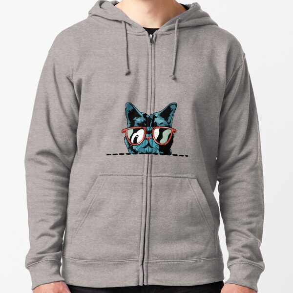 Vista previa del artículo con la obra «Cool gato negro asomando desde el bolsillo», diseñado y vendido por nameonshirt.