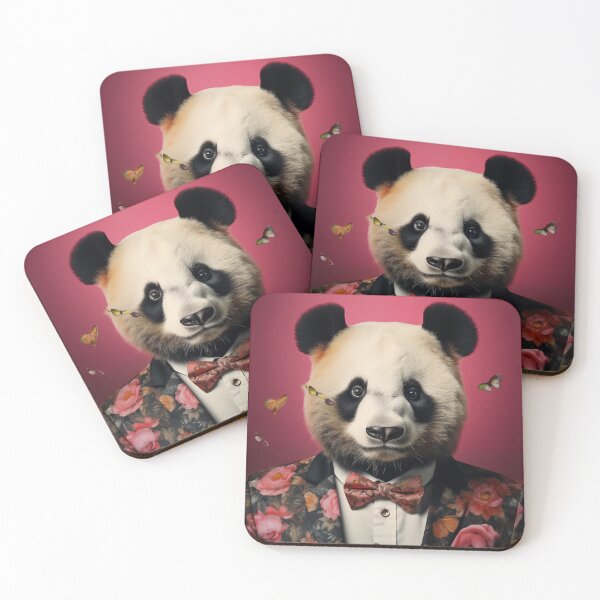 Item preview, Panda in a suit. Funny Animal Art designed and sold by GiriaGallery.