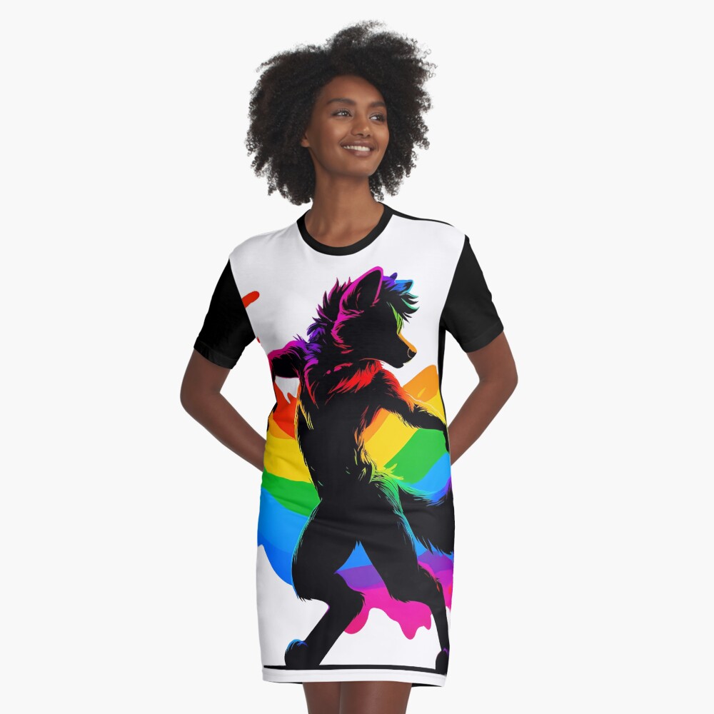 Item preview, Graphic T-Shirt Dress designed and sold by BlueBullBazaar.