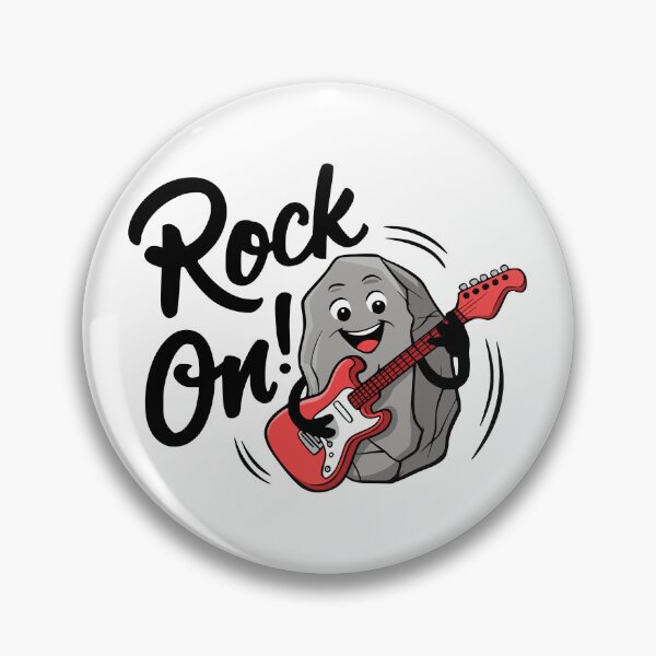 Item preview, Rock On!! Cute Rock Music Pun designed and sold by PMCreative.