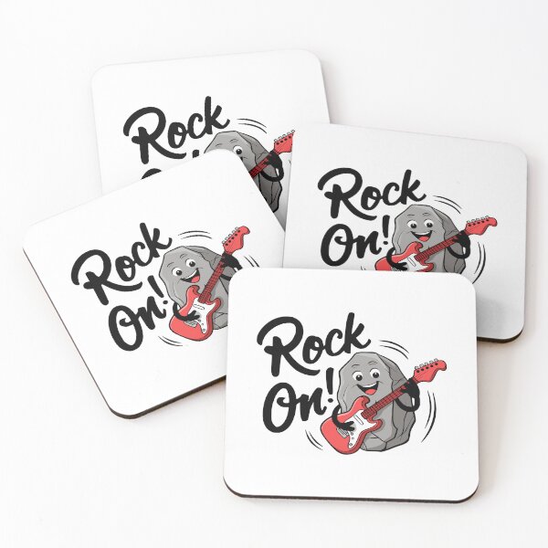 Item preview, Rock On!! Cute Rock Music Pun designed and sold by PMCreative.