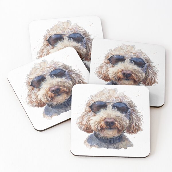 Artikelvorschau, Labradoodle mit Sonnenbrille entworfen und verkauft von SociallyRemoved.