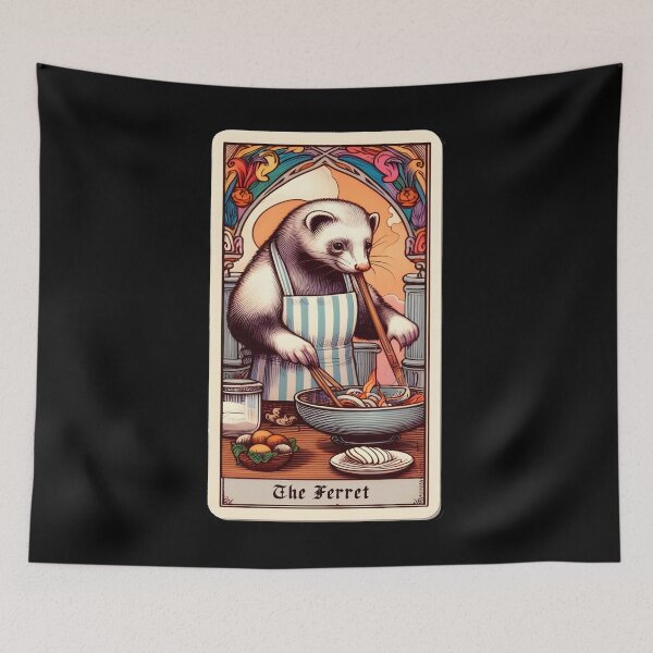 Item preview, Funny Ferret Cooking designed and sold by JUSTBEELEGANT.