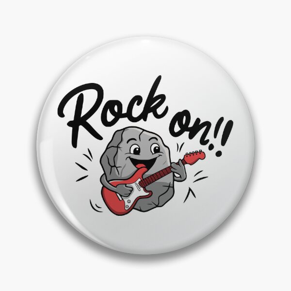 Item preview, Rock On!! Funny Rock Music Pun designed and sold by PMCreative.