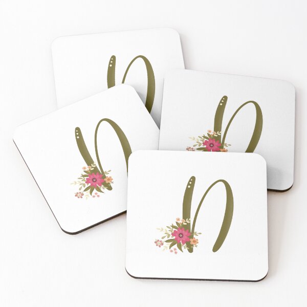 Item preview, Vintage Bouquet Floral Initial - N designed and sold by Willow & Grace Designs.