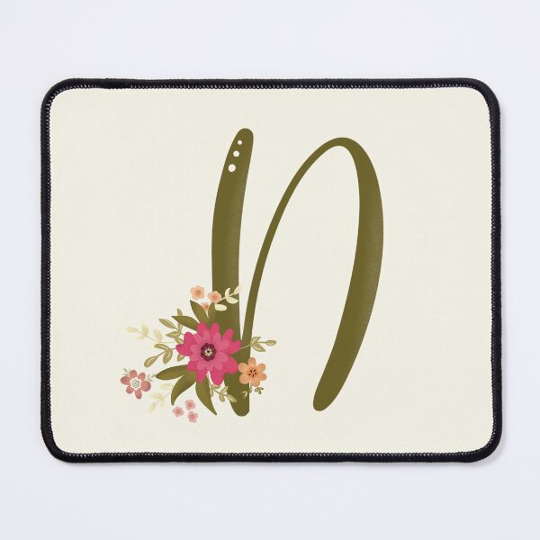 Item preview, Vintage Bouquet Floral Initial - N designed and sold by Willow & Grace Designs.