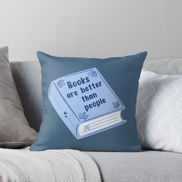 Item preview, Books are better than people - blue designed and sold by Neadoodles.