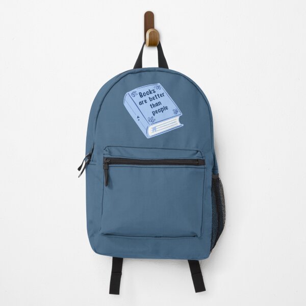 Item preview, Books are better than people - blue designed and sold by Neadoodles.