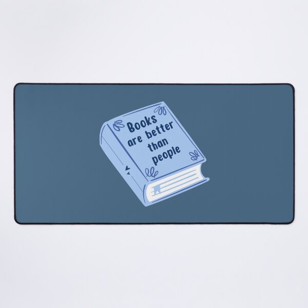 Item preview, Books are better than people - blue designed and sold by Neadoodles.