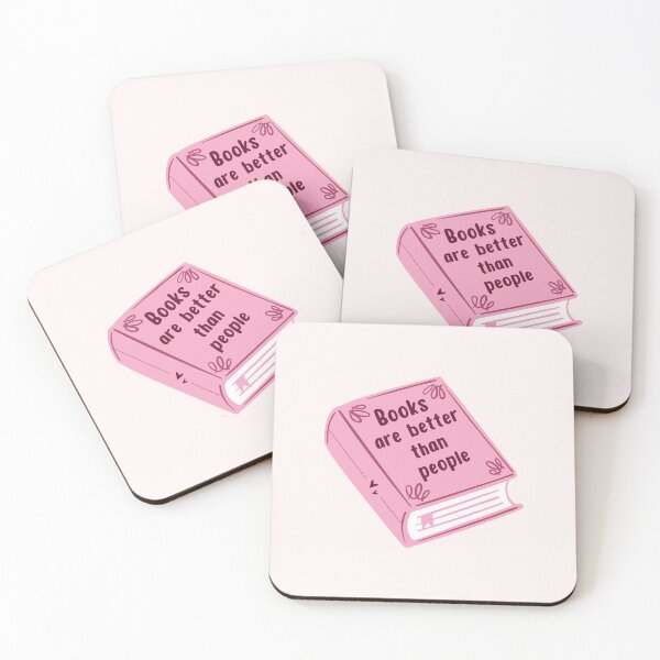 Item preview, Books are better than people - pink designed and sold by Neadoodles.