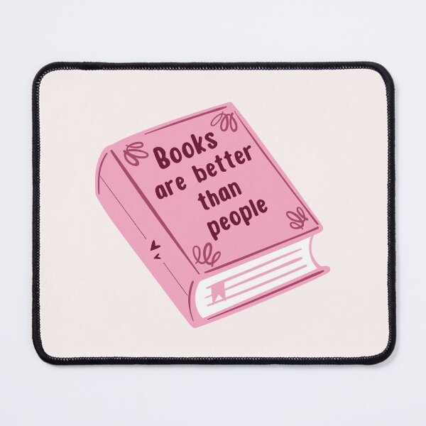 Item preview, Books are better than people - pink designed and sold by Neadoodles.
