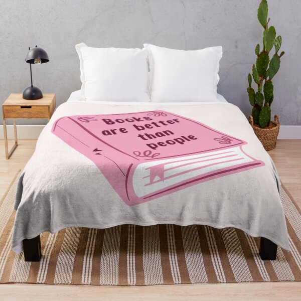 Item preview, Books are better than people - pink designed and sold by Neadoodles.