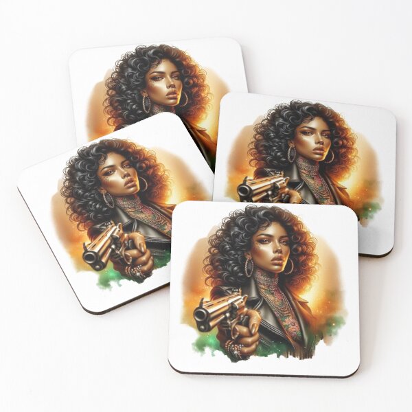 Item preview, “Fatal Beauty: an armed and dangerous woman” designed and sold by CHRIST5000.