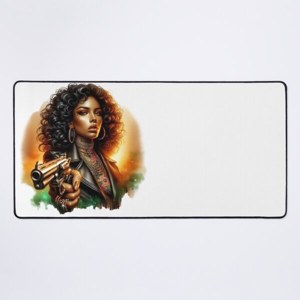 Item preview, “Fatal Beauty: an armed and dangerous woman” designed and sold by CHRIST5000.