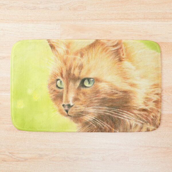 Item preview, Norwegian forest cat coloured pencil drawing for charity designed and sold by JayTCee.