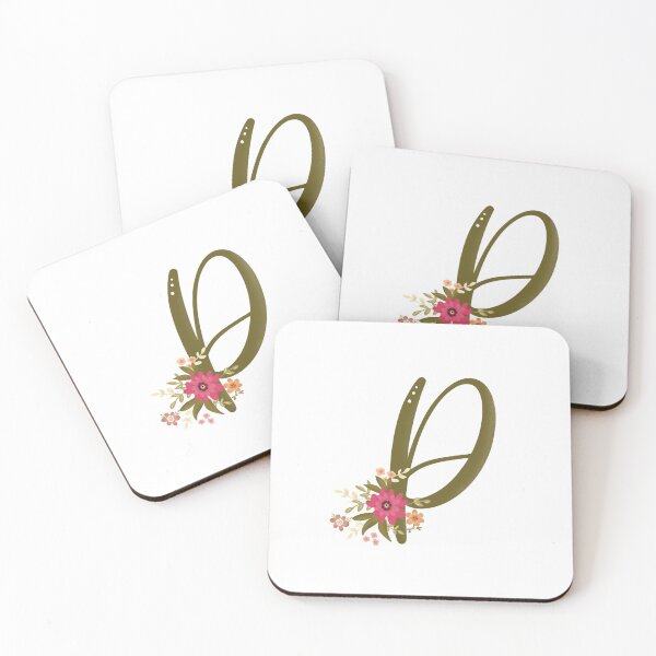 Item preview, Vintage Bouquet Floral Initial - P designed and sold by Willow & Grace Designs.
