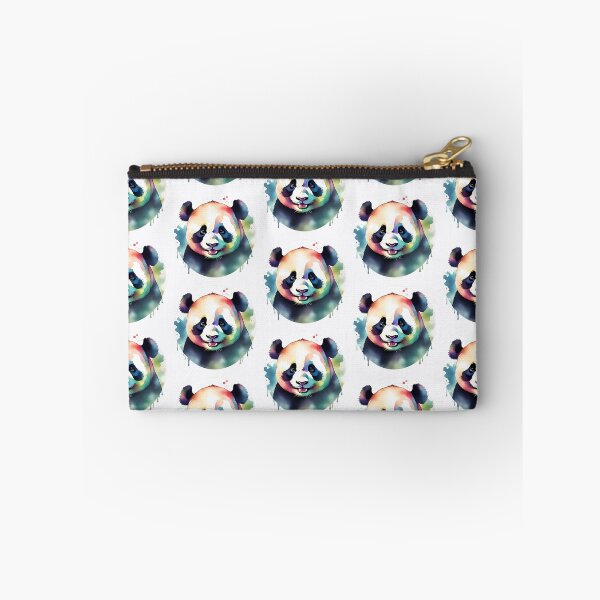Item preview, Panda Watercolor Circle Sticker Style Art designed and sold by LDJBlank.