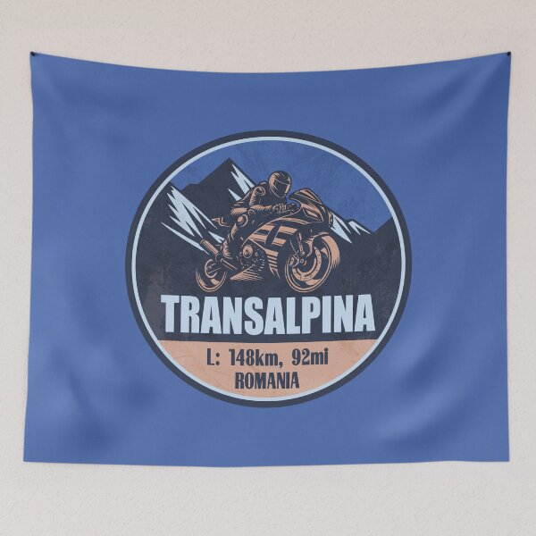 Item preview, Transalpina Road DN67C Romania Motorcycling Mountain Design designed and sold by CynthiaGraphics.