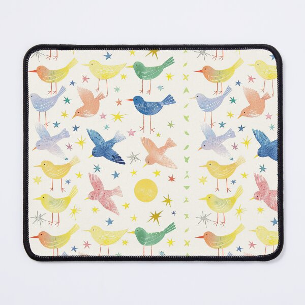 Item preview, Spring Birds and Stars - Colorful Delight designed and sold by Gourmet Neko Art | .