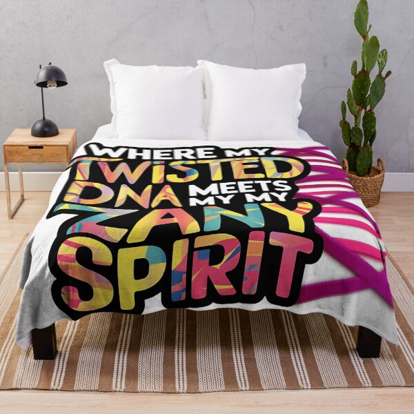 Item preview, Embrace My Twisted DNA: Celebrate Your Quirky Self with Unique, Colorful Art designed and sold by Molecularmerch.