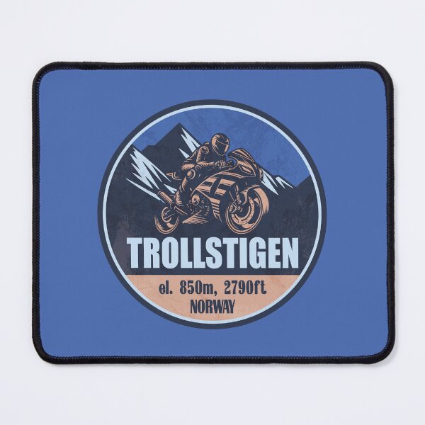 Item preview, Trollstigen Pass Norway Motorcycling Mountain Design designed and sold by CynthiaGraphics.