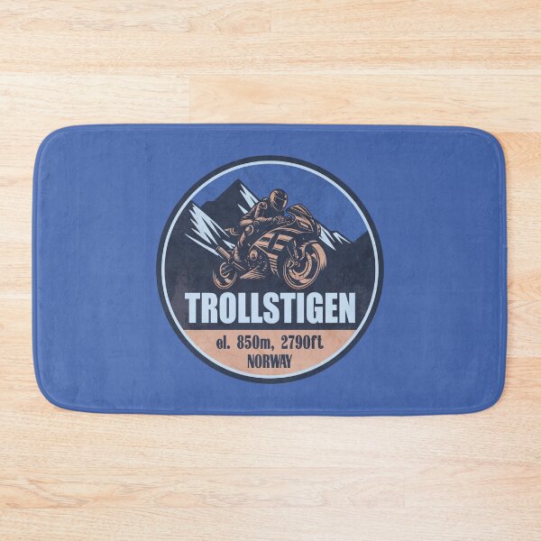Item preview, Trollstigen Pass Norway Motorcycling Mountain Design designed and sold by CynthiaGraphics.