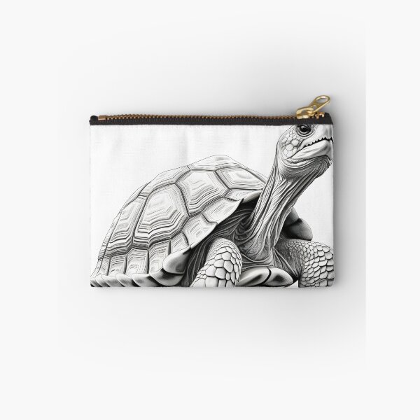 Item preview, Black and White Tortoise Pencil Drawing designed and sold by Pencil-Art.