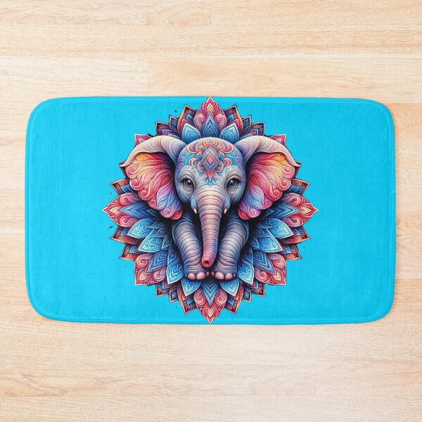 Item preview, Beautiful Baby Elephant in Mandala designed and sold by PixelCraftDSG.