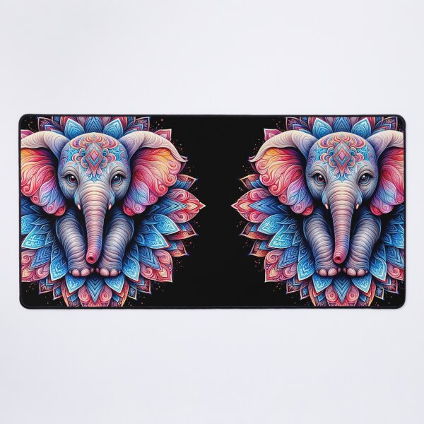 Item preview, Beautiful Baby Elephant in Mandala designed and sold by PixelCraftDSG.
