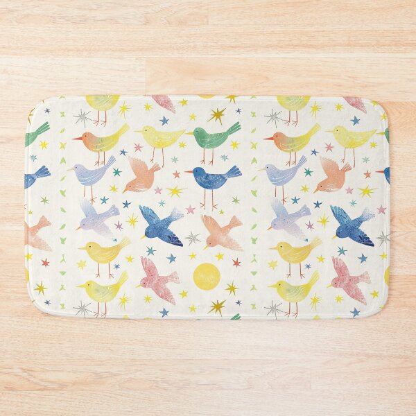 Item preview, Spring Birds and Stars - Colorful Delight designed and sold by Gourmet Neko Art | .