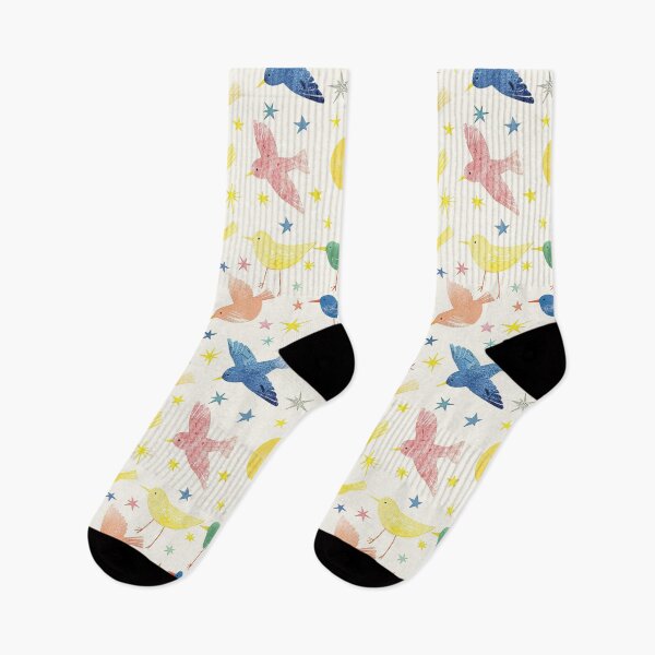 Item preview, Spring Birds and Stars - Colorful Delight designed and sold by Gourmet Neko Art | .