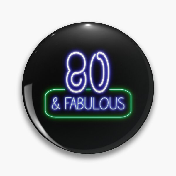 Item preview, Funny 80th Birthday Quote | 80 and Fabulous designed and sold by AgataMaria.