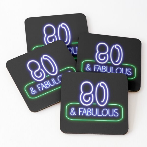 Item preview, Funny 80th Birthday Quote | 80 and Fabulous designed and sold by AgataMaria.