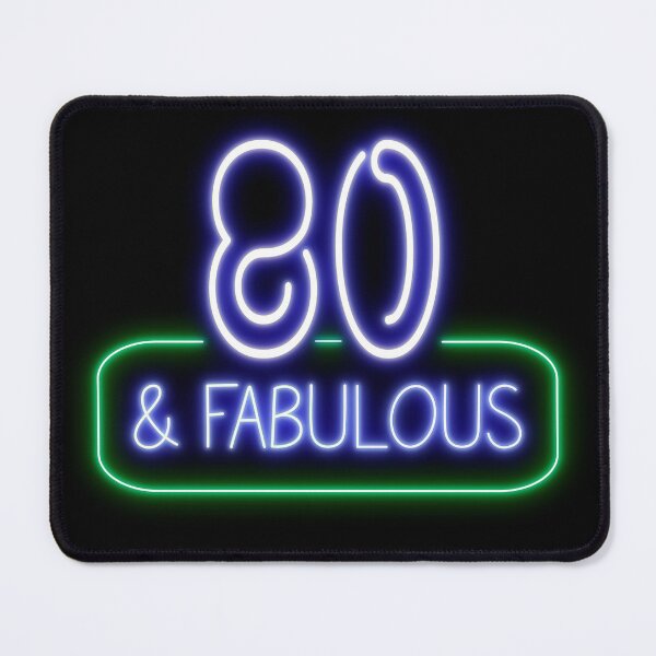 Item preview, Funny 80th Birthday Quote | 80 and Fabulous designed and sold by AgataMaria.