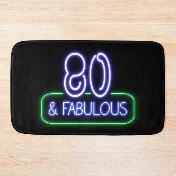 Item preview, Funny 80th Birthday Quote | 80 and Fabulous designed and sold by AgataMaria.