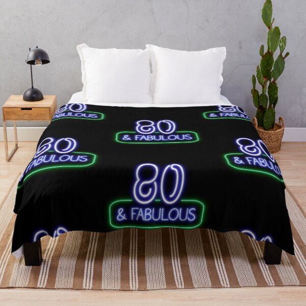 Item preview, Funny 80th Birthday Quote | 80 and Fabulous designed and sold by AgataMaria.