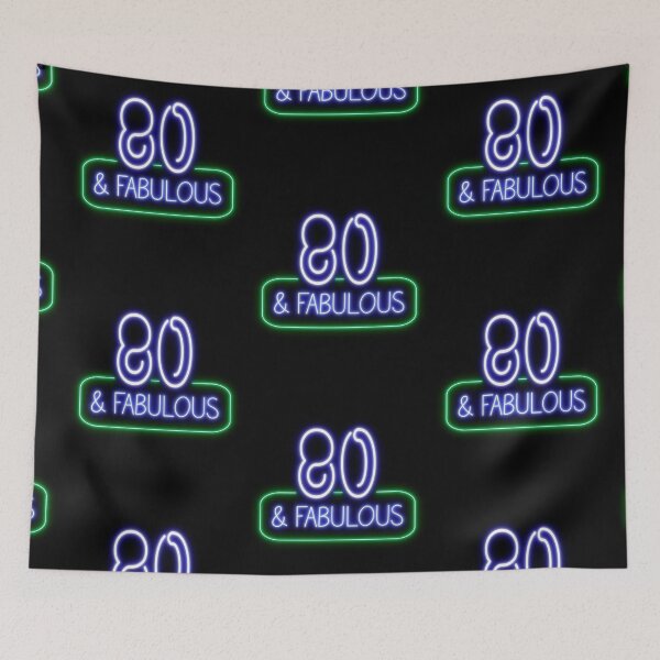 Item preview, Funny 80th Birthday Quote | 80 and Fabulous designed and sold by AgataMaria.