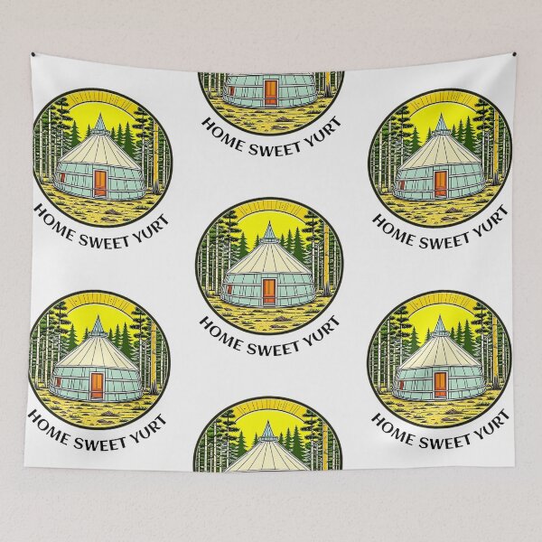 Item preview, Home sweet yurt, funny camping designed and sold by Merchattack.