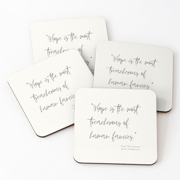 Item preview, A Quote about Hope from "The Talisman" by Sir Walter Scott designed and sold by Poemit.