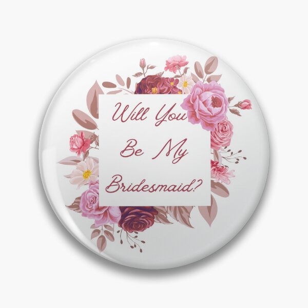 Item preview, bridesmaid proposal pink roses botanical designed and sold by mariana83.