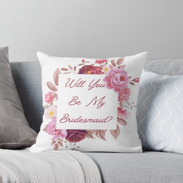 Item preview, bridesmaid proposal pink roses botanical designed and sold by mariana83.