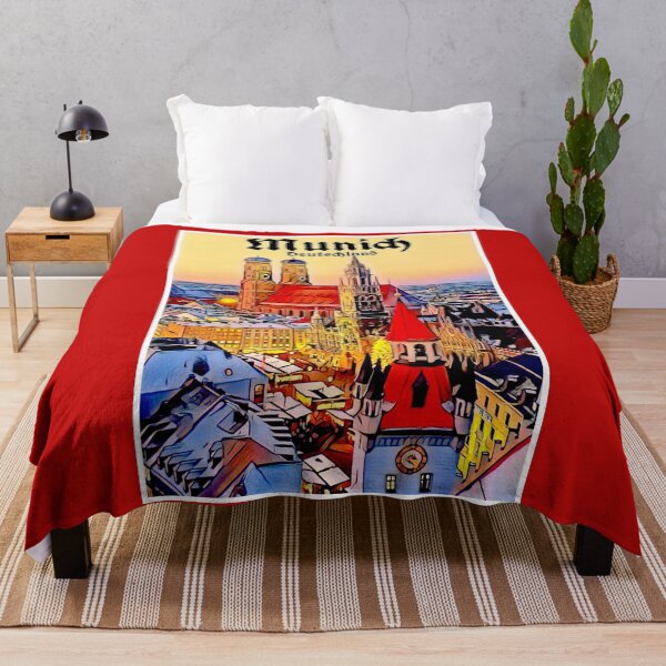 Item preview, Munich Deutschland Vintage Travel and Tourism Advertising Print designed and sold by posterbobs.