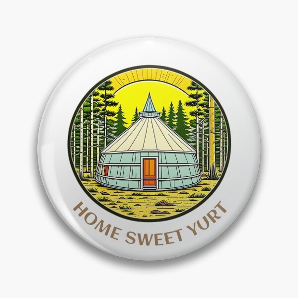 Item preview, Home sweet yurt, funny camping quote designed and sold by Merchattack.