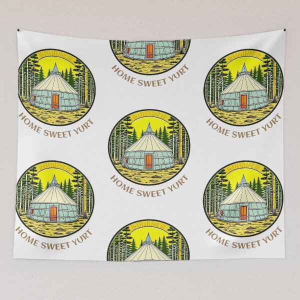 Item preview, Home sweet yurt, funny camping quote designed and sold by Merchattack.
