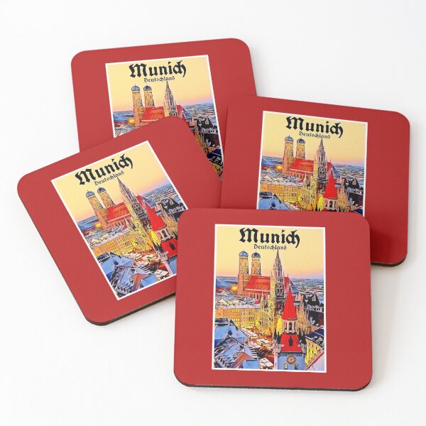 Item preview, Munich Deutschland Vintage Travel and Tourism Advertising Print designed and sold by posterbobs.