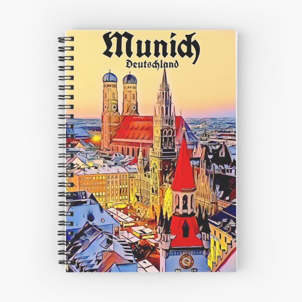 Item preview, Munich Deutschland Vintage Travel and Tourism Advertising Print designed and sold by posterbobs.