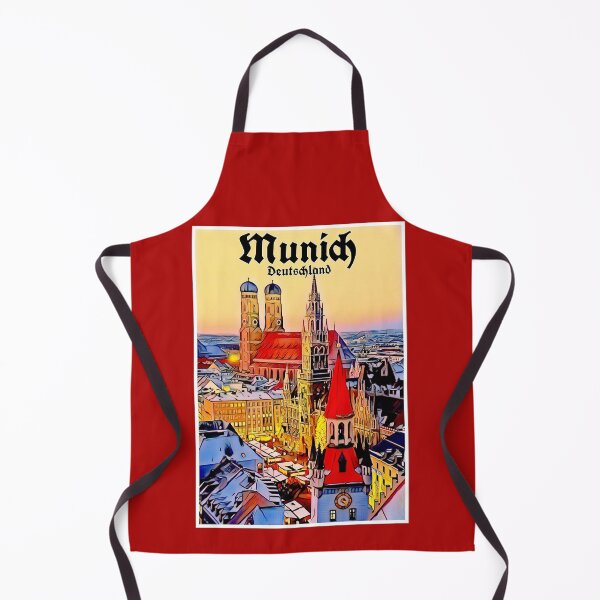 Item preview, Munich Deutschland Vintage Travel and Tourism Advertising Print designed and sold by posterbobs.