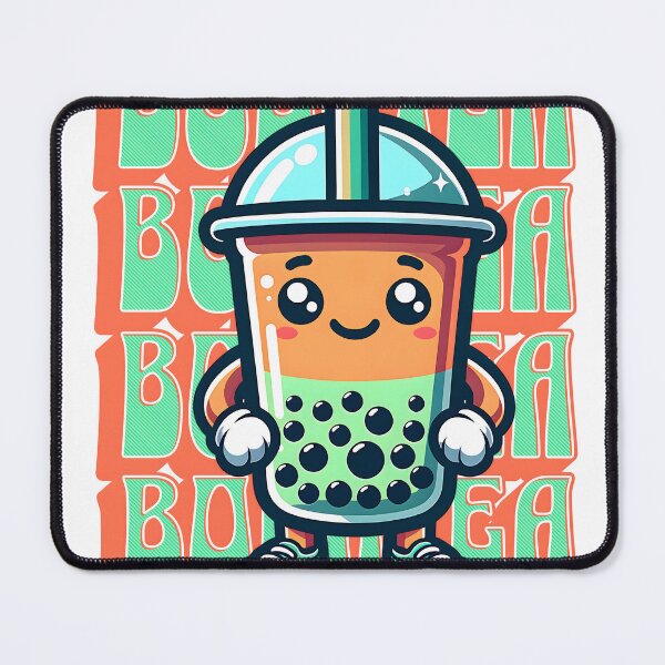 Item preview, Boba Tea Vintage Text Cute Kawaii Funny Cartoon designed and sold by wheresthekarma.