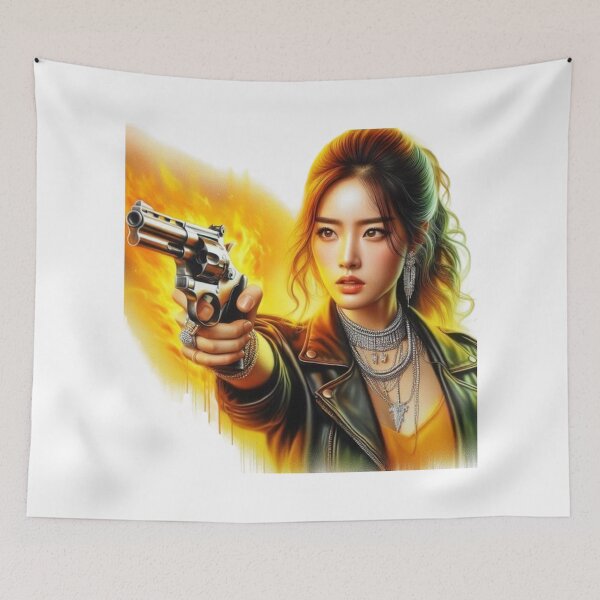 Item preview, “Fatal Beauty: an armed and dangerous woman” designed and sold by CHRIST5000.